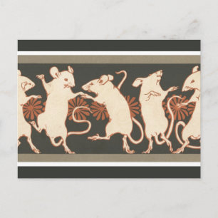 Dancing Mice Postcard