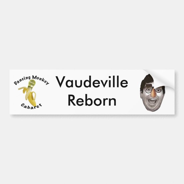 Dancing Monkey Cabaret Vaudeville Reborn Bumper Sticker (Front)