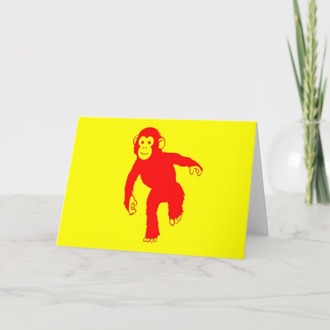 Dancing Monkey Card (Front)