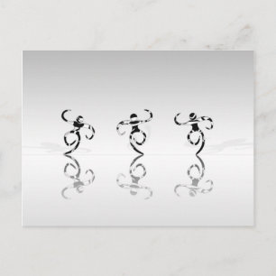Dancing Monkeys Postcard