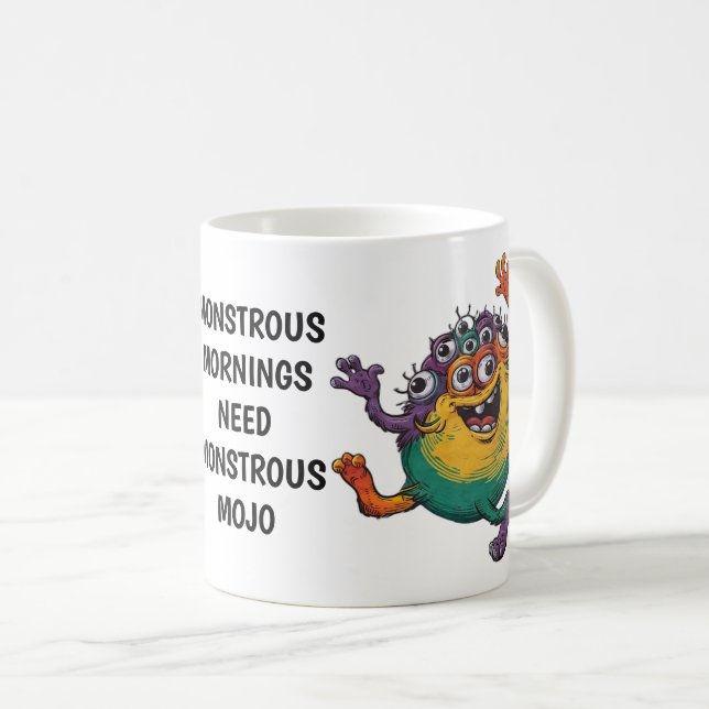 Dancing Monster Coffee Mug (Front Right)