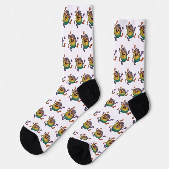 Dancing Monster Socks (Left)