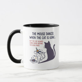 Dancing Mouse & Record Player Illustration | Humou Mug