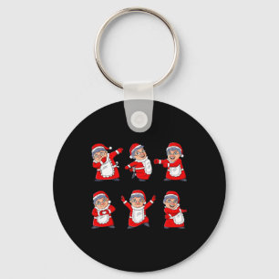 Dancing Mrs Claus Dance Challenge Boys Girls Kids  Key Ring
