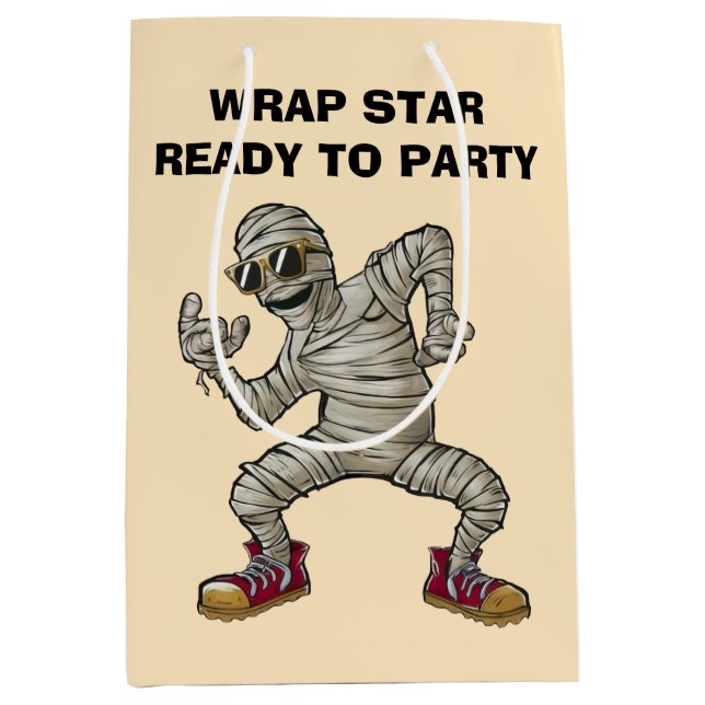 Dancing Mummy Medium Gift Bag (Front)