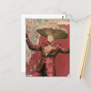 Dancing Mushroom Man Postcard