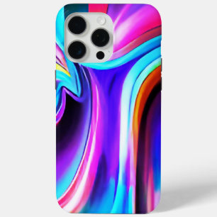 Dancing Neon Lights- blue iPhone 15 Pro Max Case