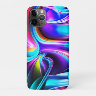 Dancing Neon Lights- blue iPhone 11 Pro Case