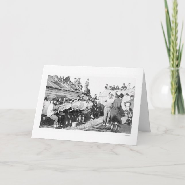 Dancing Nome Alaska 1910 Card (Front)