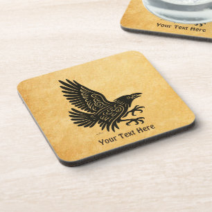 Dancing Norse Raven Coaster
