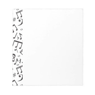 Dancing Notes in Black & White