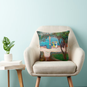 Dancing on a Shore   Edvard Munch   Cushion