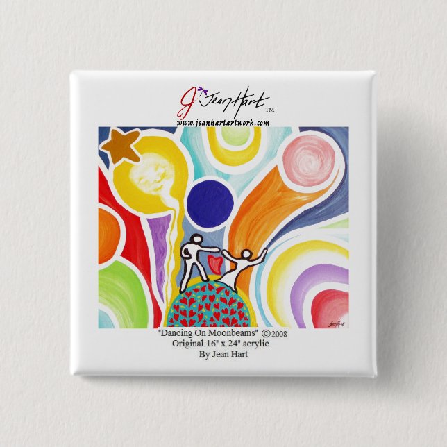 Dancing On Moonbeams 15 Cm Square Badge (Front)