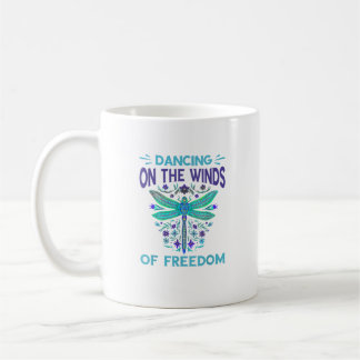 Dancing On The Winds Dragonfly Nature Insect Drago Coffee Mug