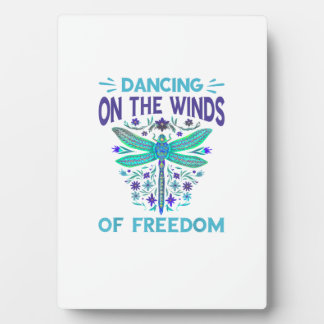 Dancing On The Winds Dragonfly Nature Insect Drago Plaque