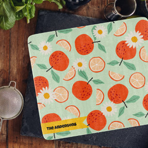 Dancing Oranges Cutting Board