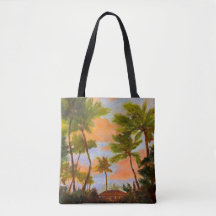 Dancing Palms at Mama's Fishhouse tote bag