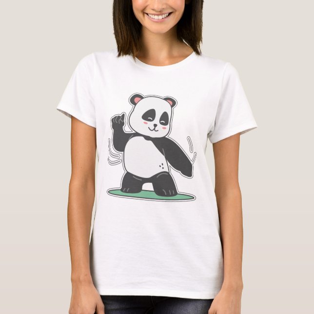 Dancing panda front and back T-Shirt (Front)