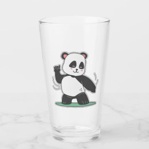 Dancing panda front glass