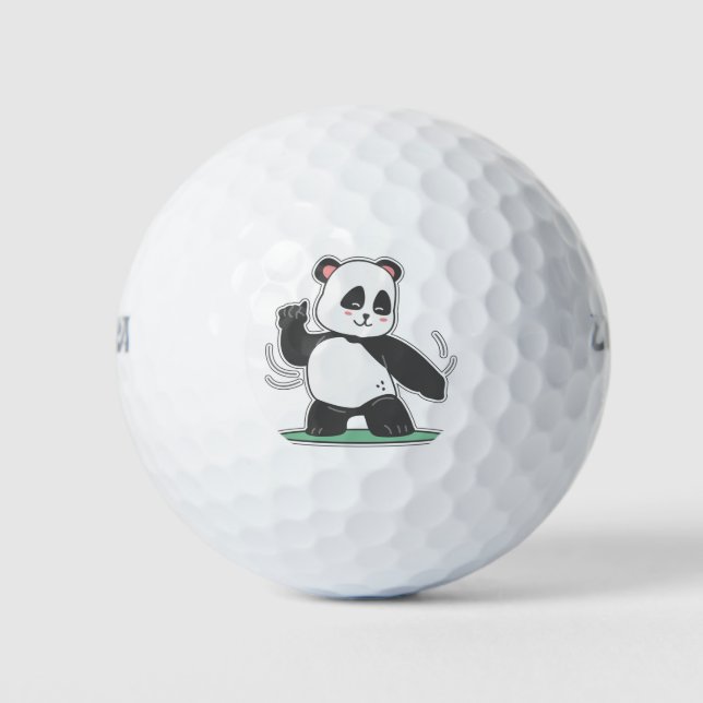 Dancing panda  golf balls (Front)