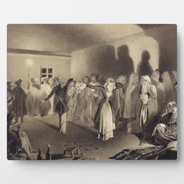 Dancing Party at Kagha-Choura, Dagestan, plate 55 Plaque (Front)
