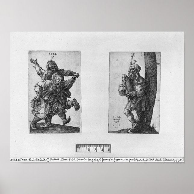 Dancing Peasants and a Bagpipe Player, 1514 Poster (Front)