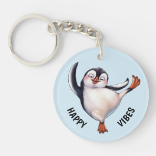Dancing Penguin Key Ring
