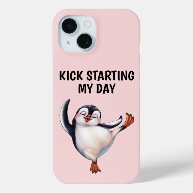 Dancing Penguin Phone Case (Back)
