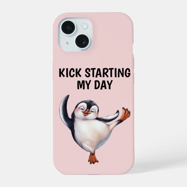 Dancing Penguin Phone Case (Back)