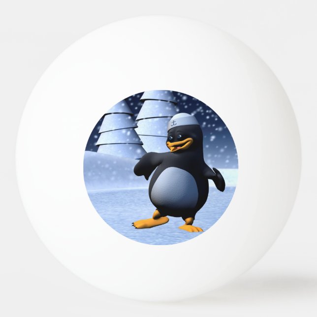 Dancing Penguin Ping Pong Ball (Front)