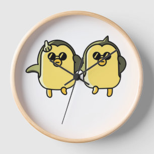 Dancing Penguins Clock