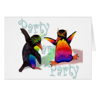 Dancing Penguins Party Announcement