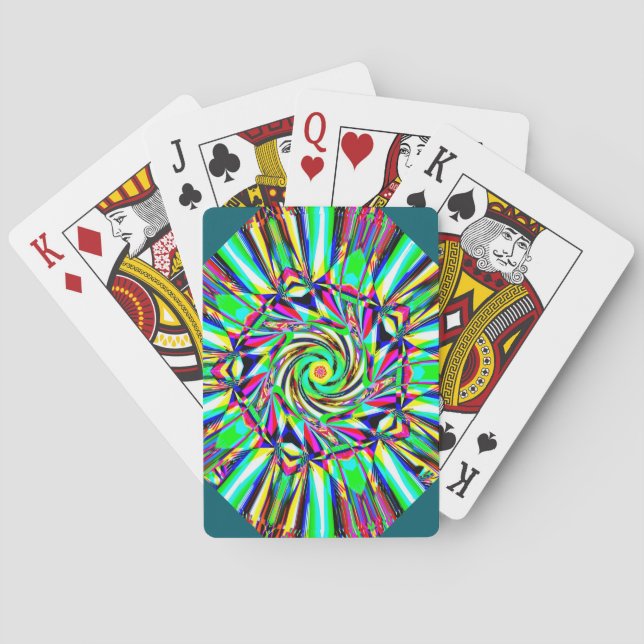 Dancing pentagon playing cards (Back)