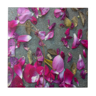 Dancing Petals I Ceramic Tile