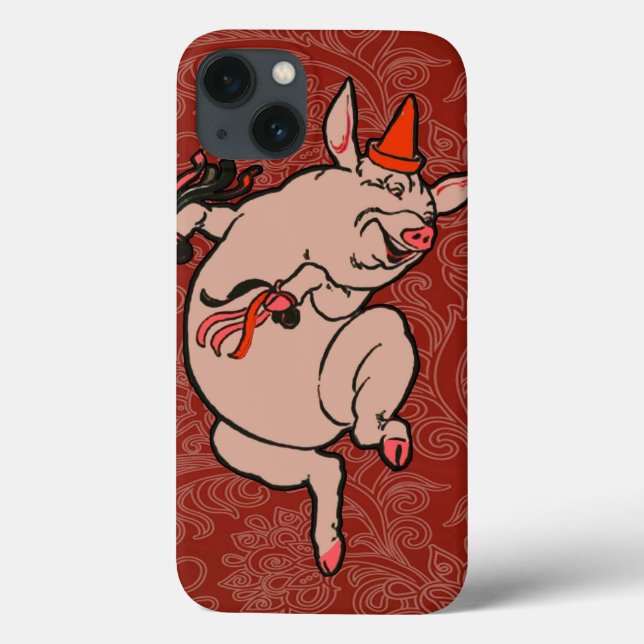 Dancing Pig Antique Cute Dancer Case-Mate iPhone Case (Back)