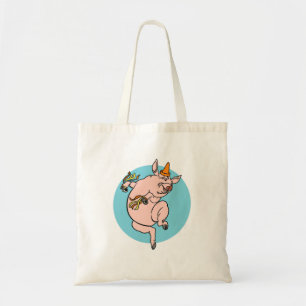 Dancing Pig Tote Bag