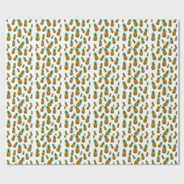 Dancing pineapples wrapping paper (Flat)
