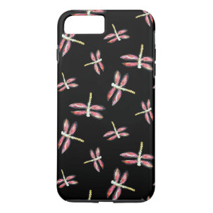 Dancing Pink Dragonfly Art iPhone 8 Plus/7 Plus Case