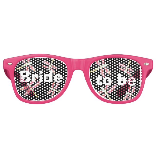 Dancing Pink Dragonfly Retro Sunglasses (Front)