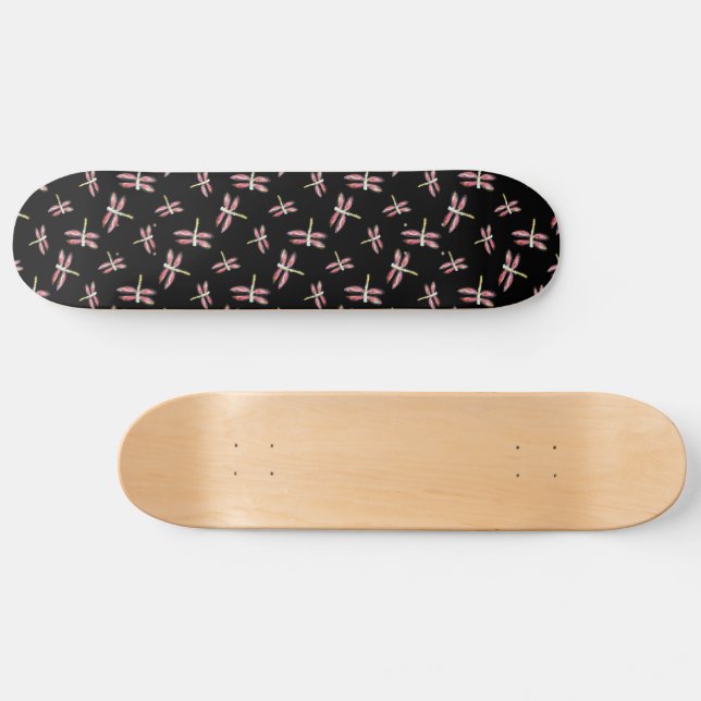Dancing Pink Dragonfly Skateboard (Horz)
