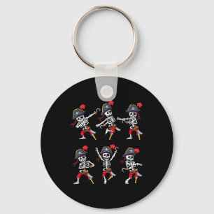 Dancing Pirate Skeletons Dance Challenge Boys Kids Key Ring