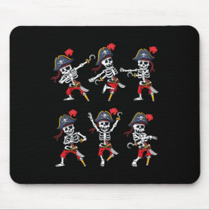 Dancing Pirate Skeletons Dance Challenge Boys Kids Mouse Pad