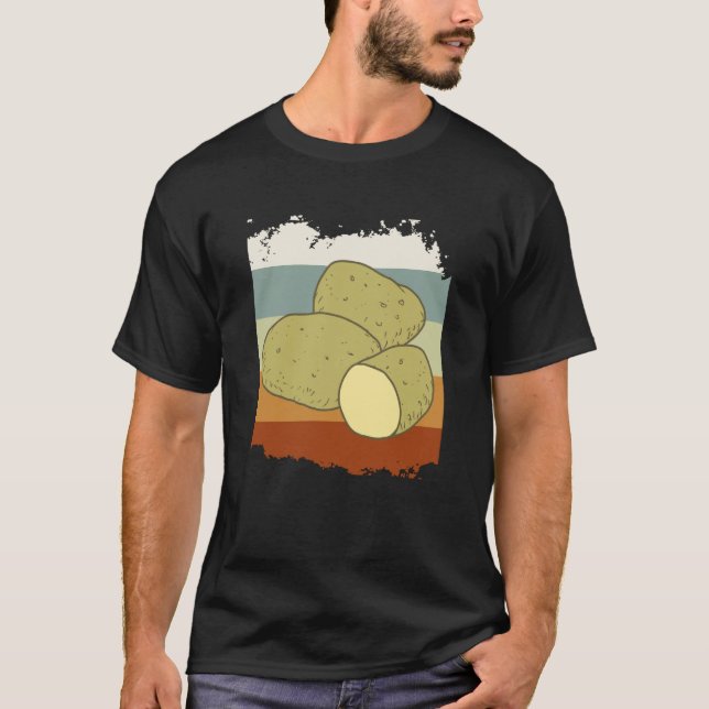 Dancing Potatoe Cute Vegetable Hobby Chef Cooking T-Shirt (Front)