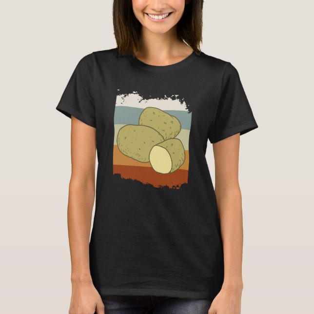 Dancing Potatoe Cute Vegetable Hobby Chef Cooking T-Shirt (Front)
