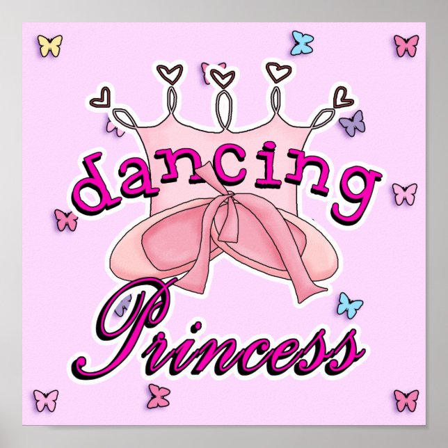 Dancing Princess Ballet Design Poster (Front)