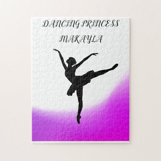 DANCING PRINCESS PUZZLE WITH CUSTOM NAME! (Vertical)