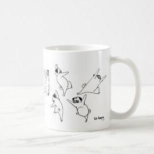Dancing Pugs Coffee Mug