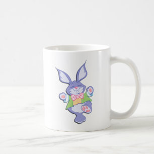 Dancing Purple Easter Bunny Coffee Mug