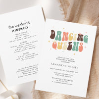 Dancing Queen Bachelorette Weekend Itinerary Retro
