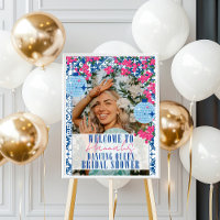 Dancing Queen bougainvillea Bridal Shower Welcome